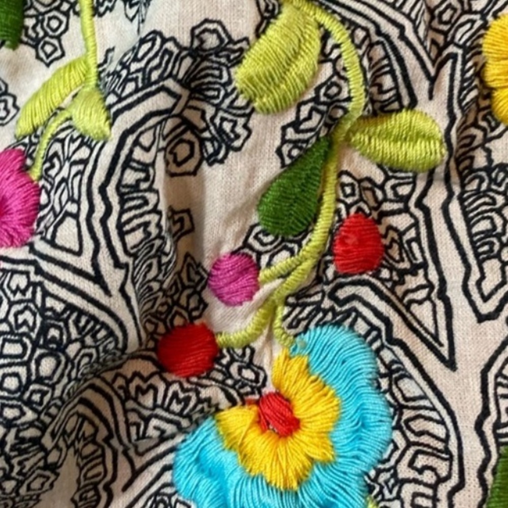 Anthropologie Fei Multicoloured Floral Boho Blouse - Women’s Size Small - Picture 9 of 9